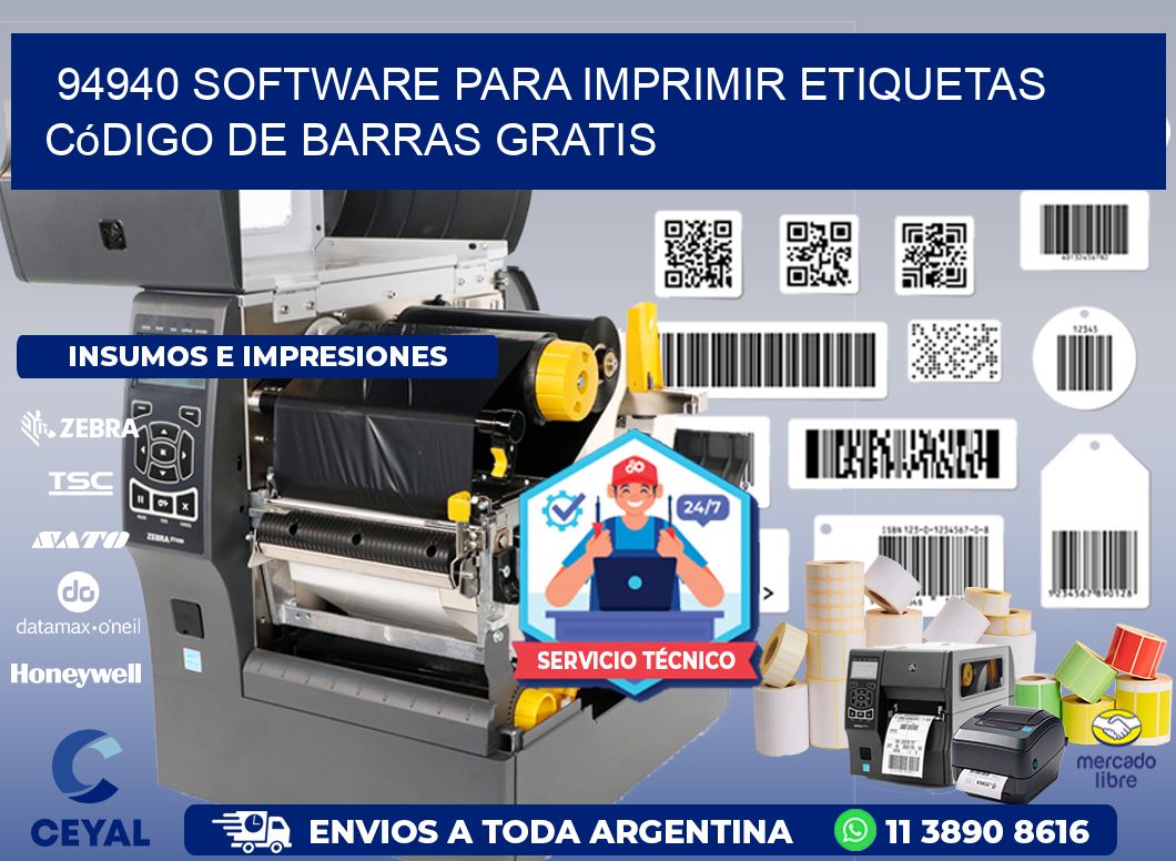 94940 Software para imprimir etiquetas código de barras gratis