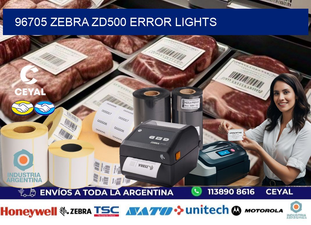 96705 Zebra ZD500 error lights