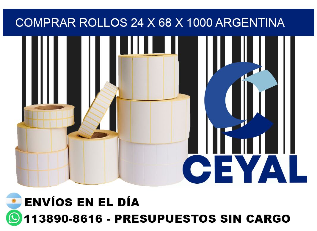 Comprar Rollos 24 x 68 x 1000 argentina