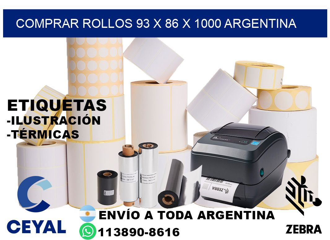 Comprar Rollos 93 x 86 x 1000 argentina
