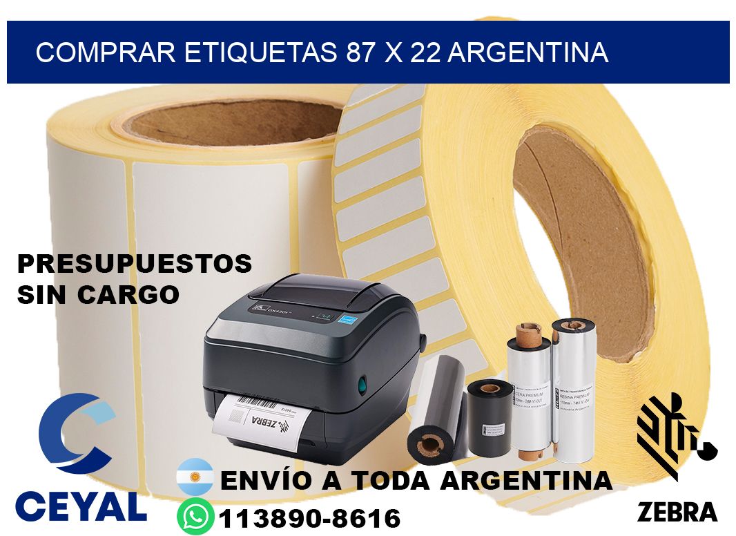 Comprar etiquetas 87 x 22 argentina