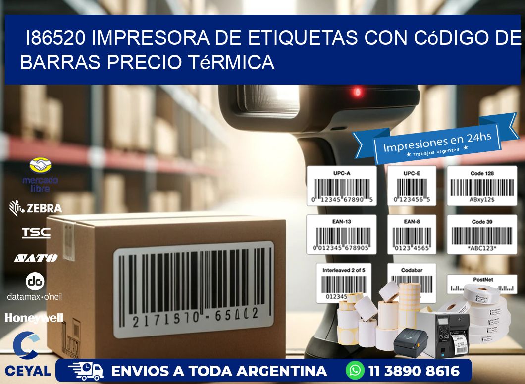 i86520 impresora de etiquetas con código de barras precio térmica