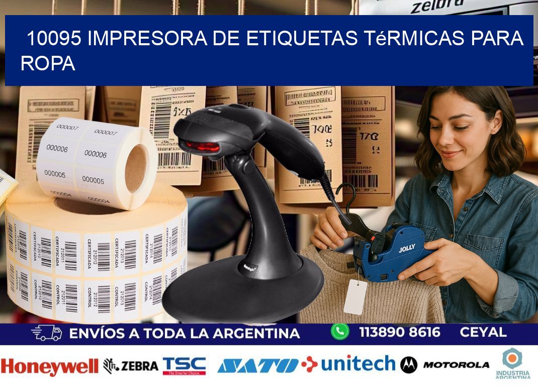 10095 impresora de etiquetas térmicas para ropa