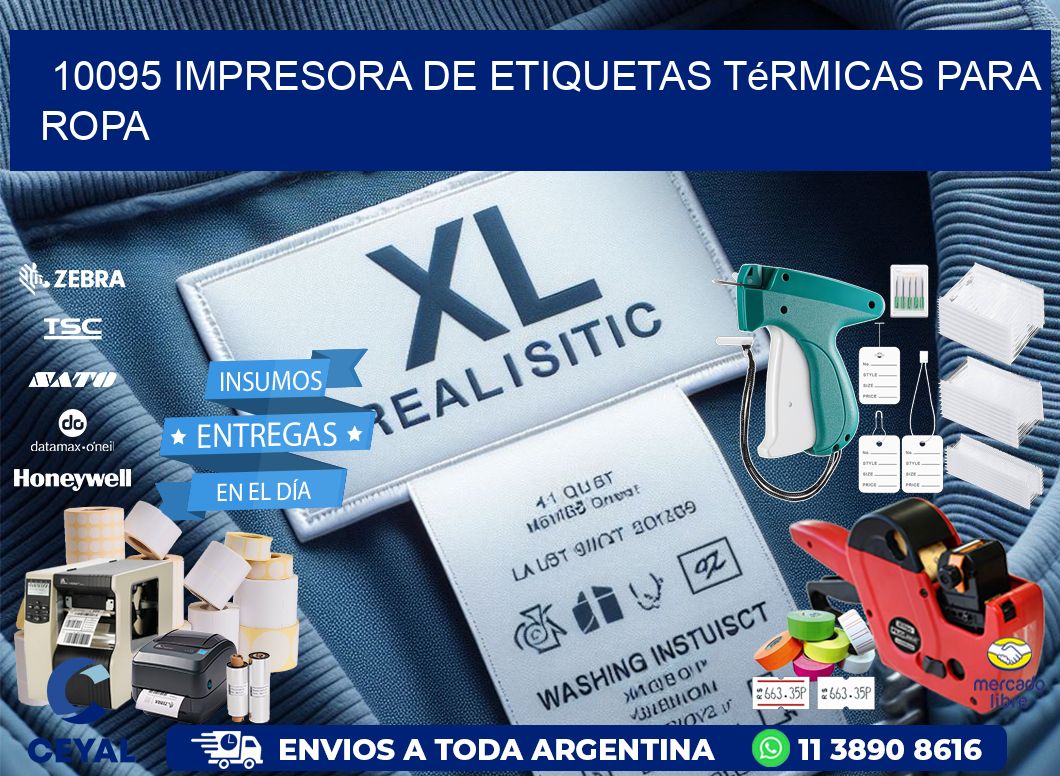 10095 impresora de etiquetas térmicas para ropa