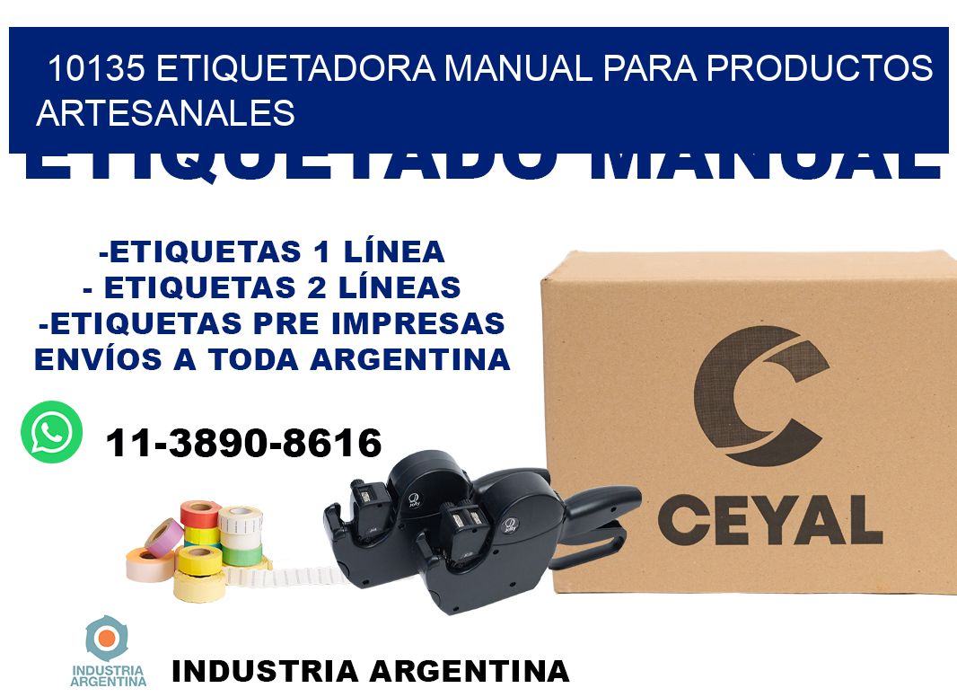 10135 etiquetadora manual para productos artesanales