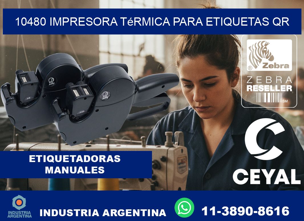 10480 impresora térmica para etiquetas QR