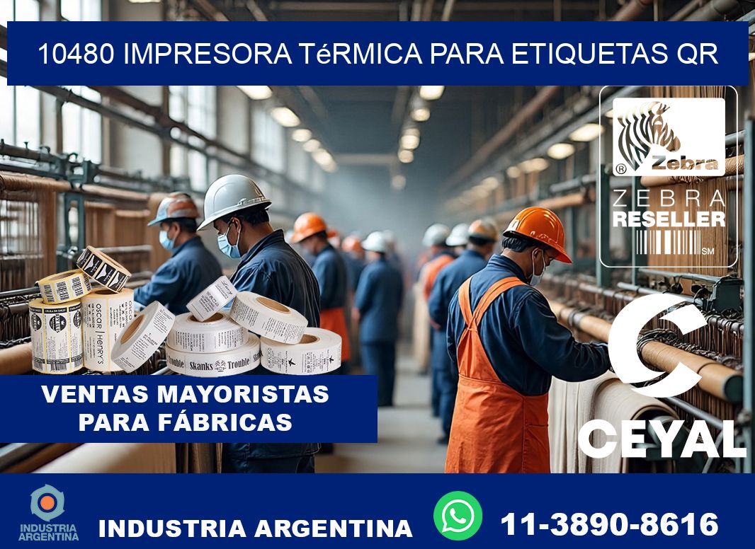 10480 impresora térmica para etiquetas QR