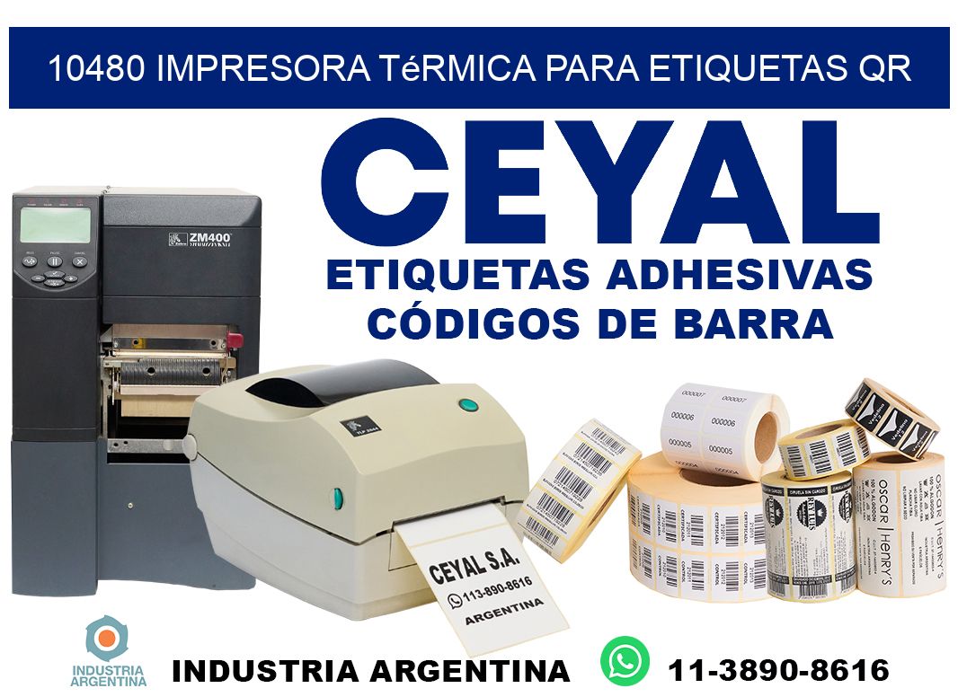 10480 impresora térmica para etiquetas QR