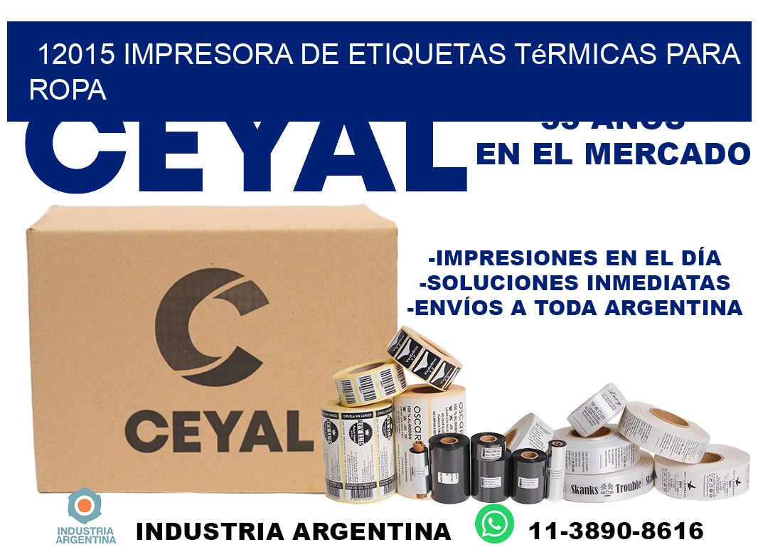 12015 impresora de etiquetas térmicas para ropa