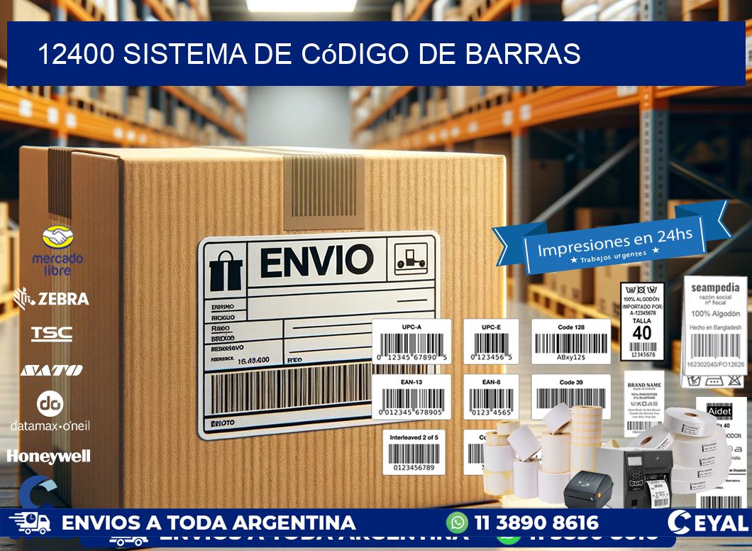 12400 Sistema de código de barras