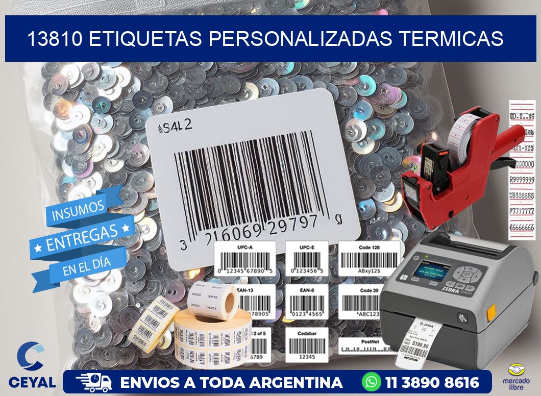 13810 Etiquetas personalizadas termicas