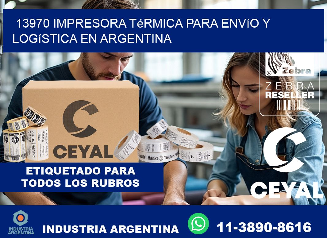 13970 impresora térmica para envío y logística en Argentina