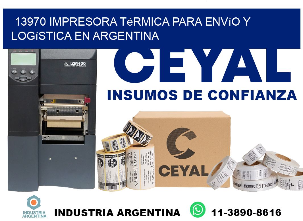 13970 impresora térmica para envío y logística en Argentina