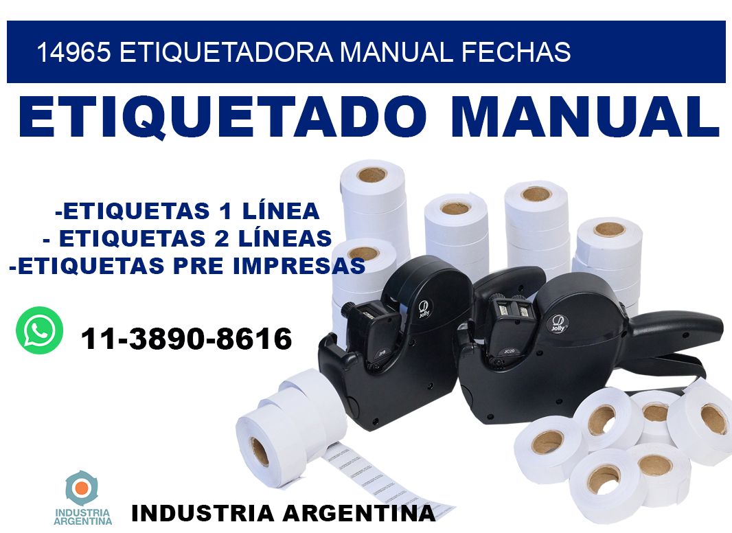 14965 etiquetadora manual fechas