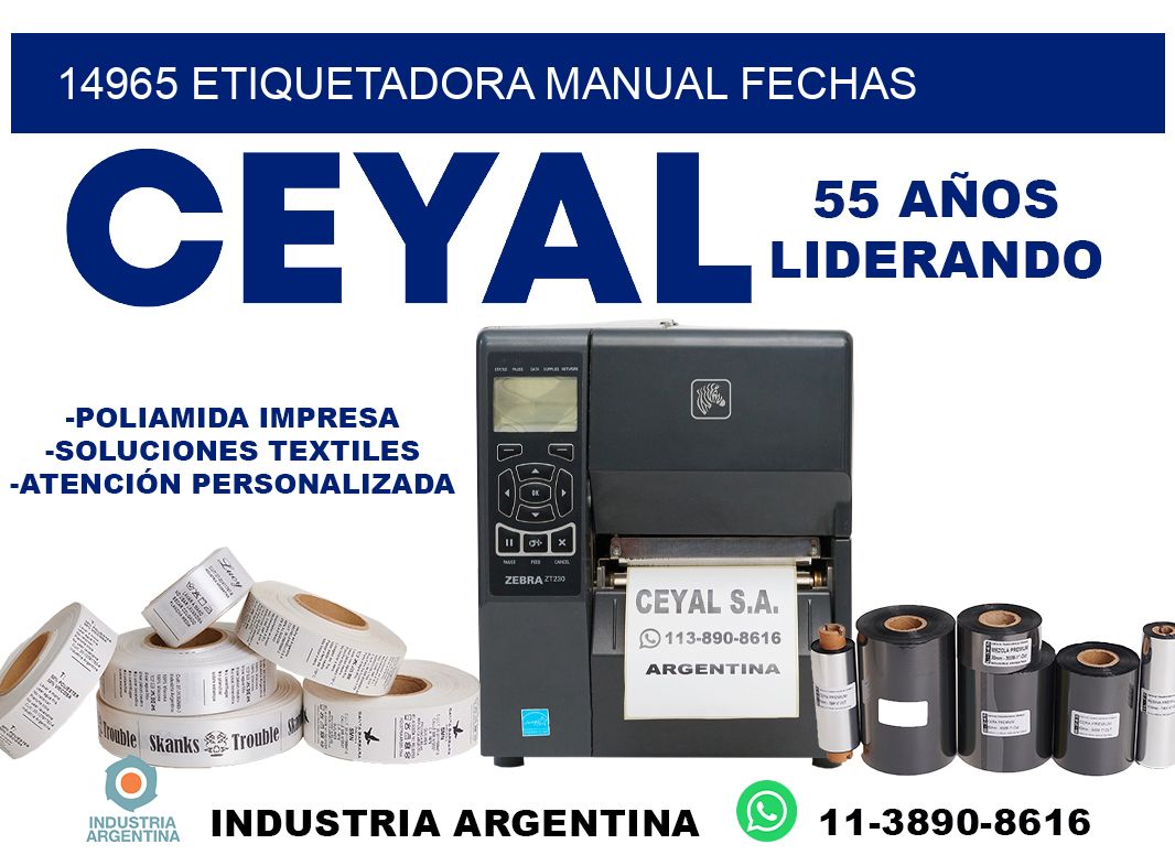 14965 etiquetadora manual fechas