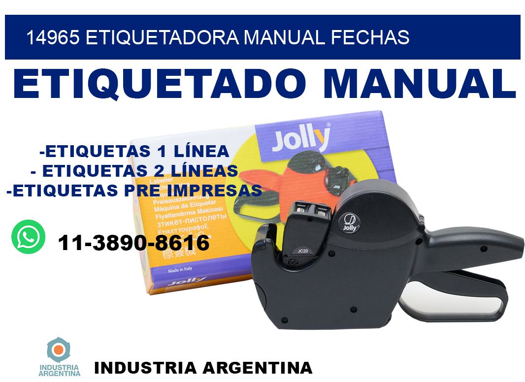 14965 etiquetadora manual fechas