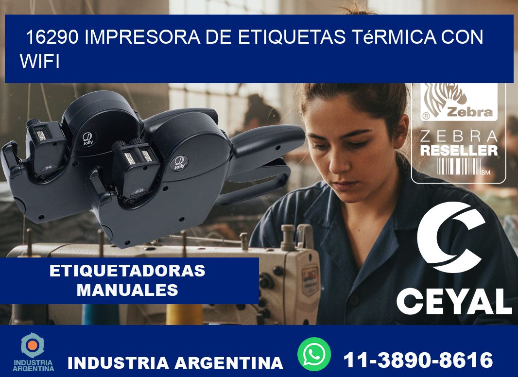 16290 impresora de etiquetas térmica con wifi