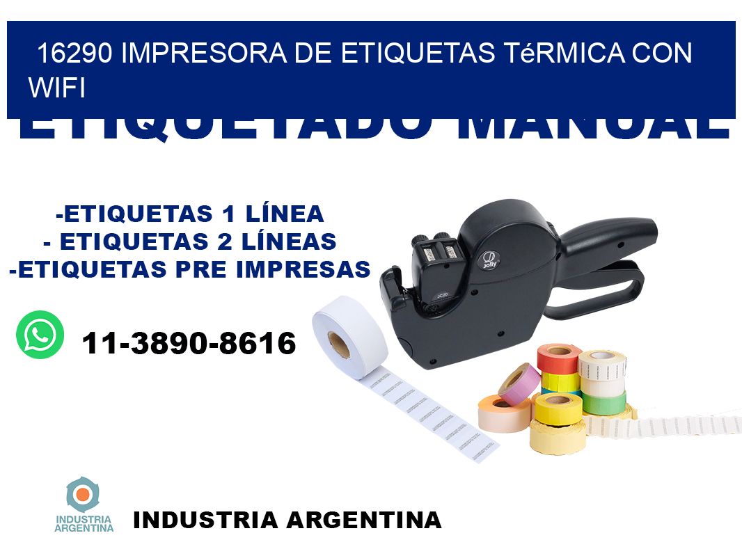 16290 impresora de etiquetas térmica con wifi