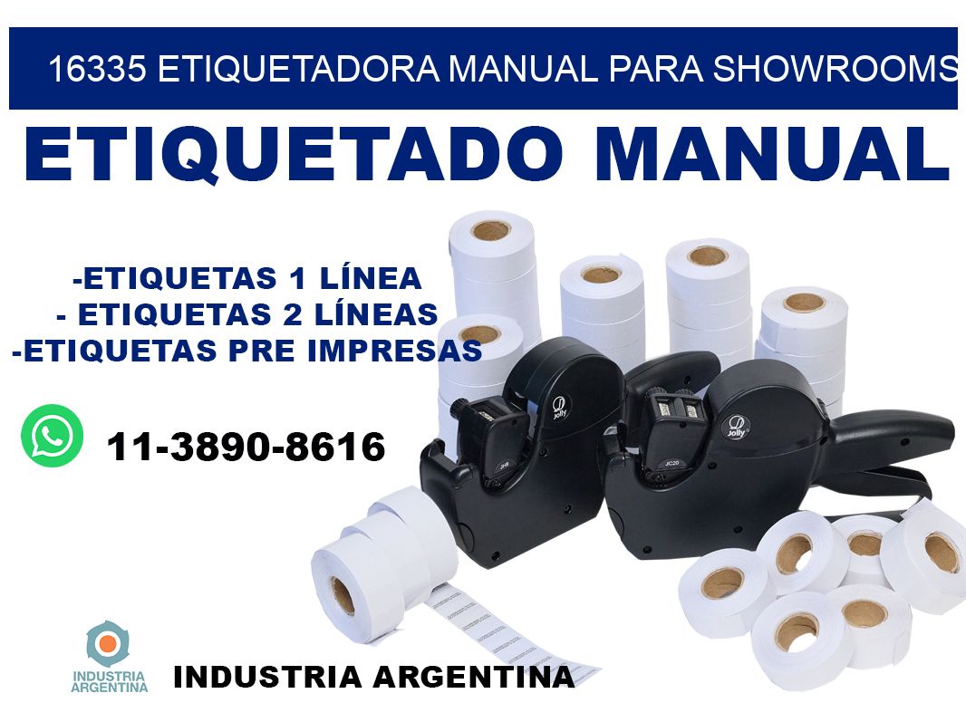 16335 etiquetadora manual para showrooms