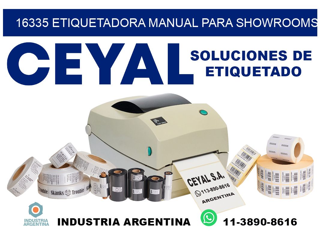 16335 etiquetadora manual para showrooms