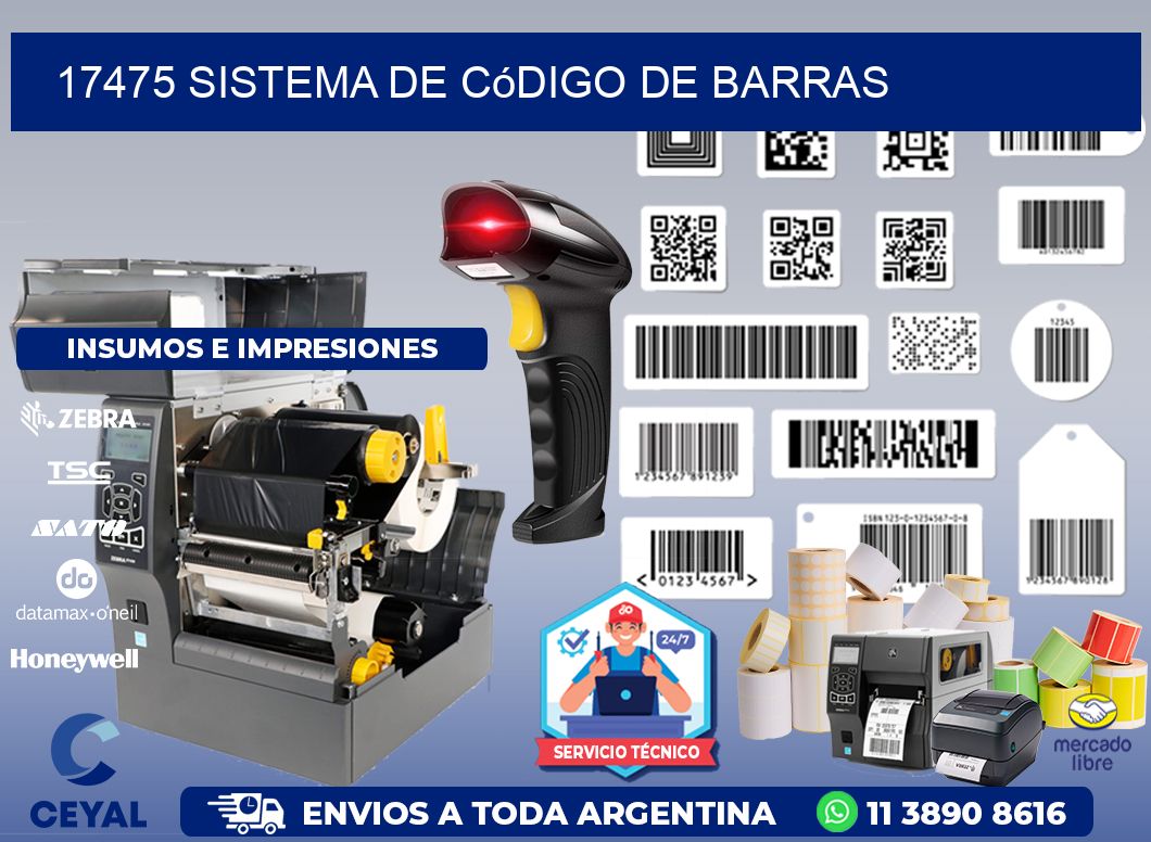 17475 Sistema de código de barras