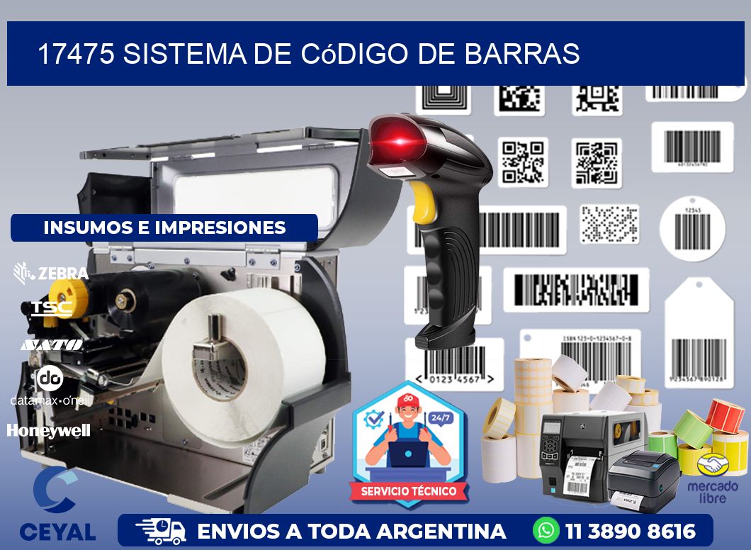 17475 Sistema de código de barras