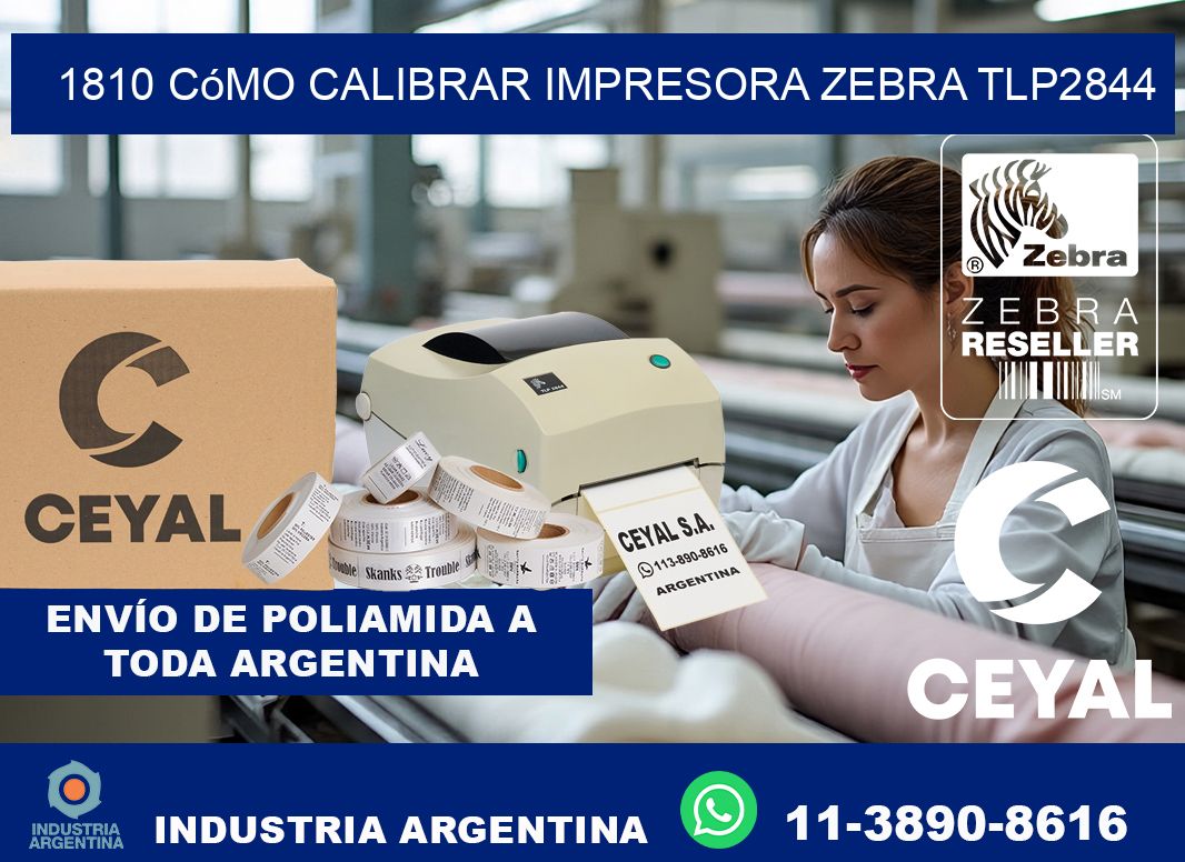 1810 cómo calibrar impresora zebra TLP2844