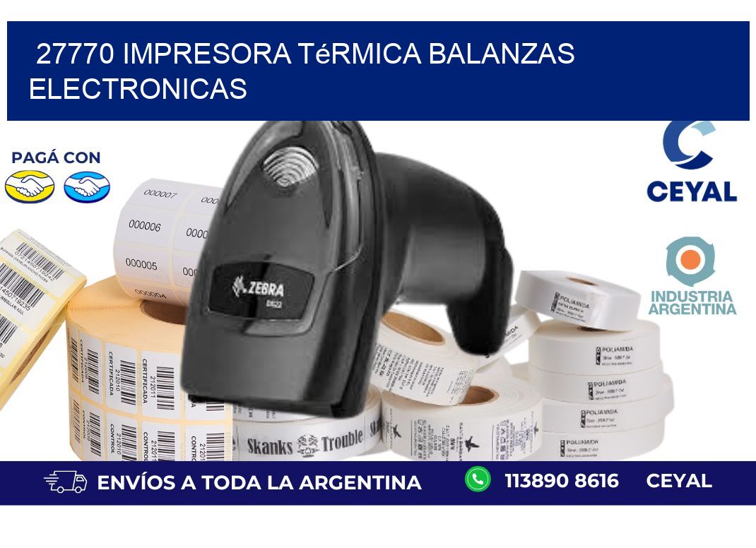 27770 impresora térmica balanzas electronicas