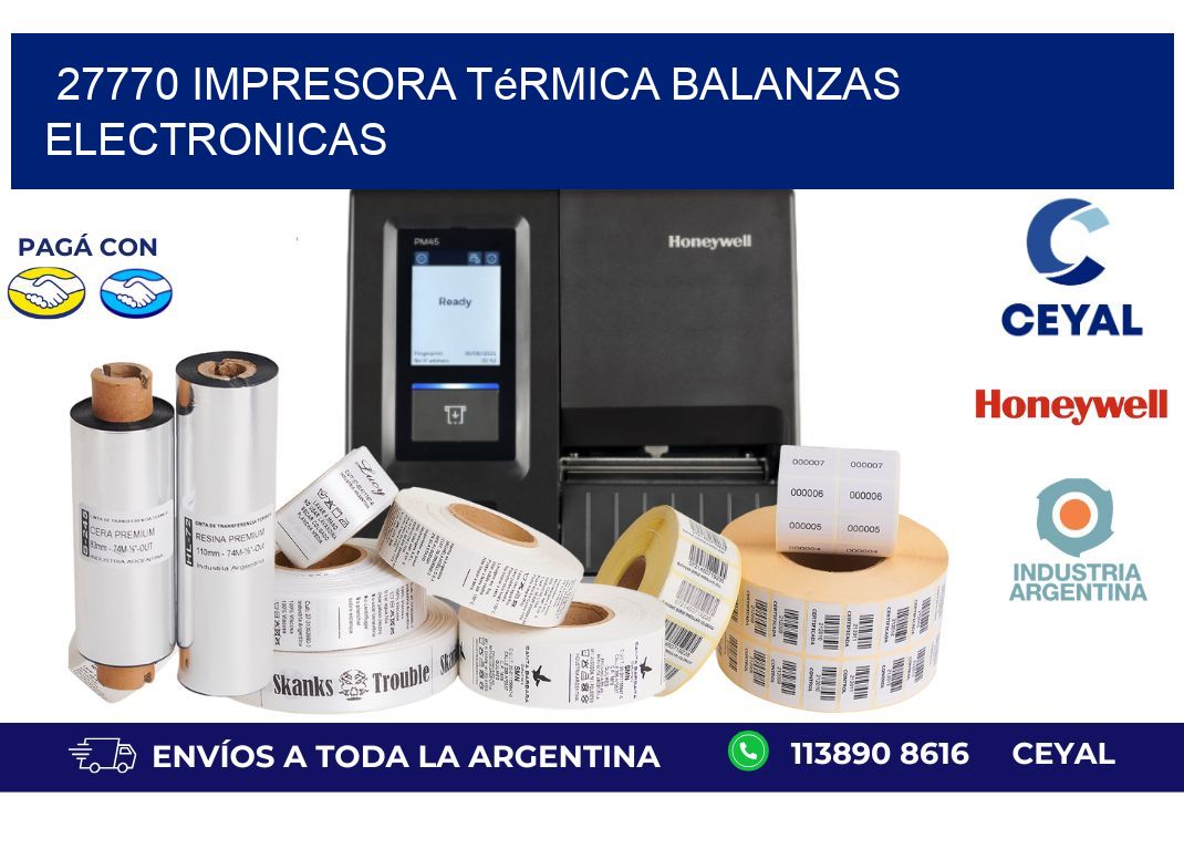 27770 impresora térmica balanzas electronicas