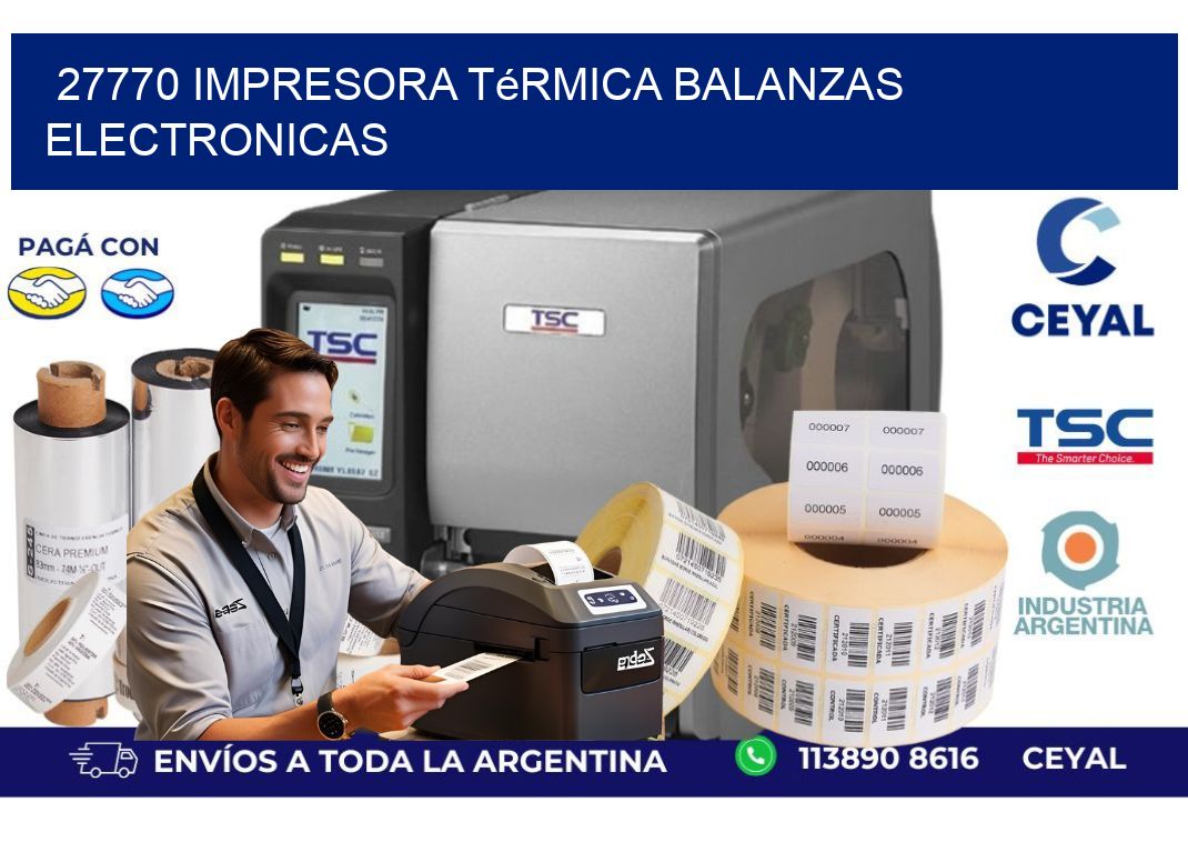 27770 impresora térmica balanzas electronicas