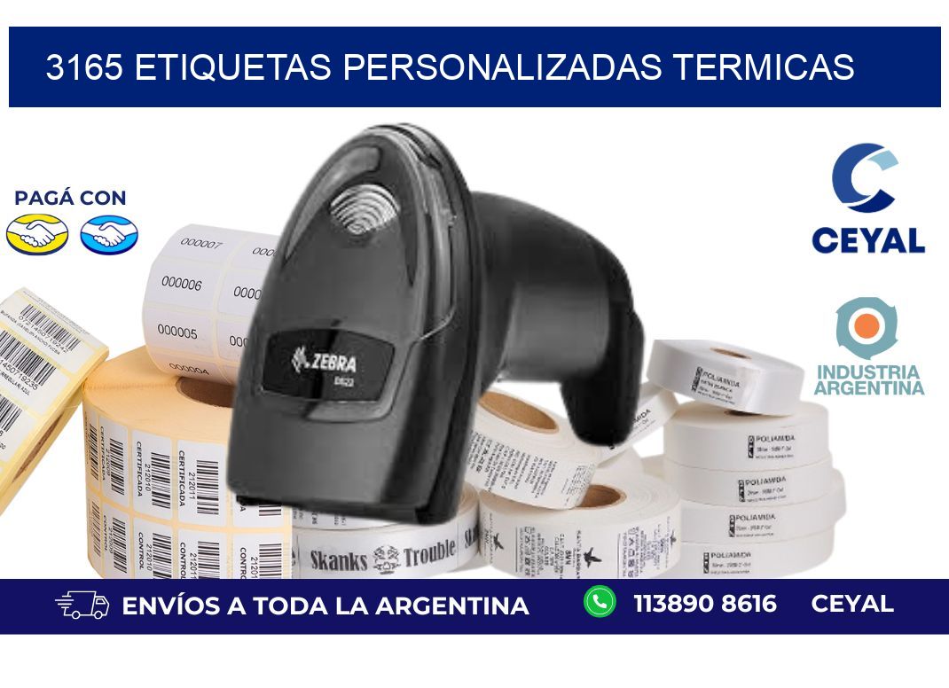 3165 Etiquetas personalizadas termicas