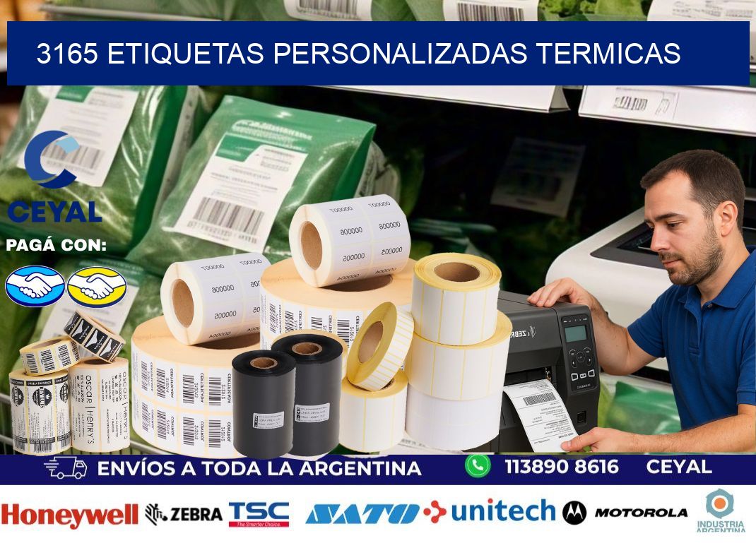 3165 Etiquetas personalizadas termicas