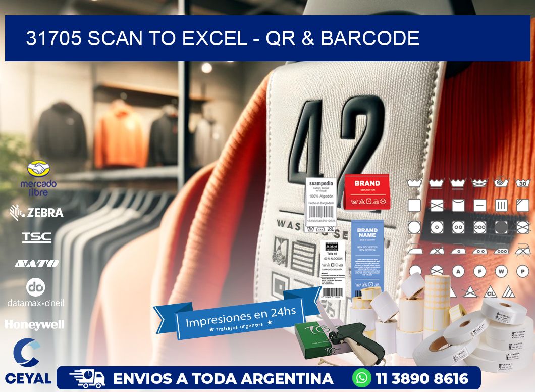 31705 Scan to Excel - QR & Barcode
