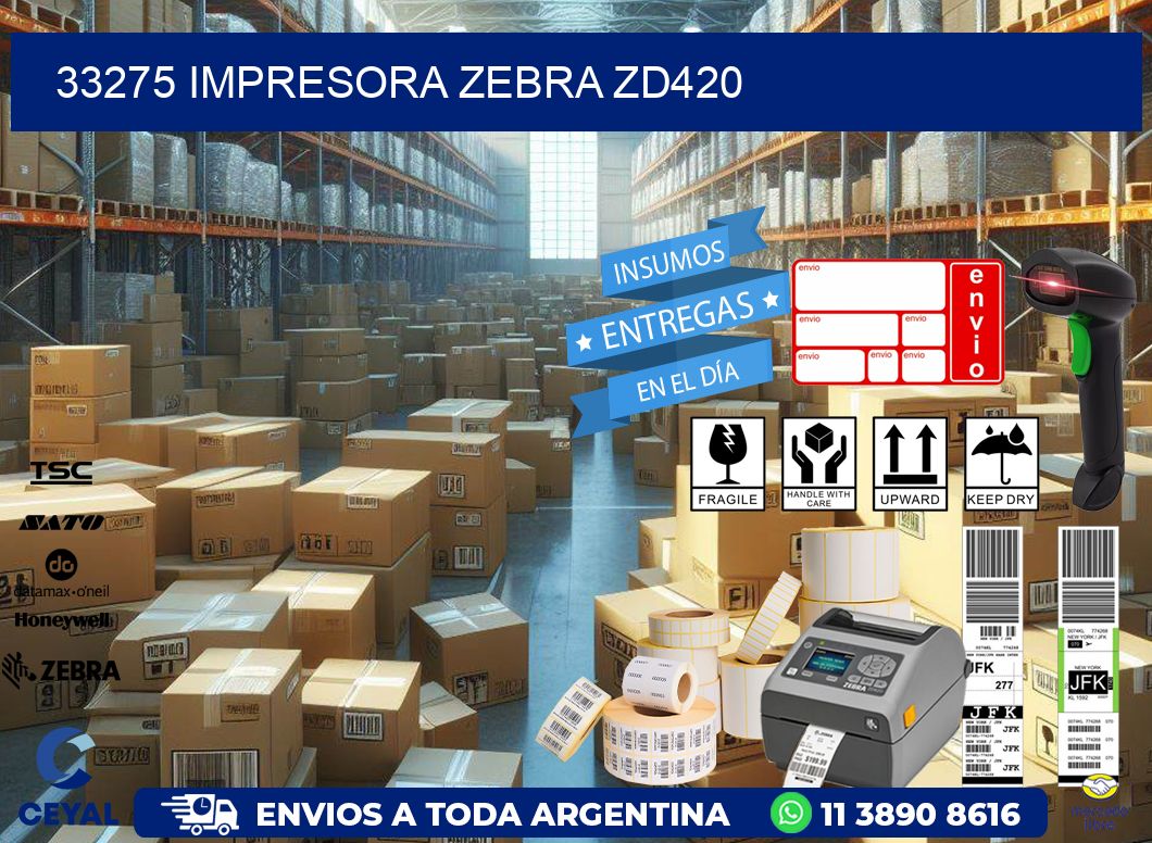 33275 Impresora Zebra ZD420