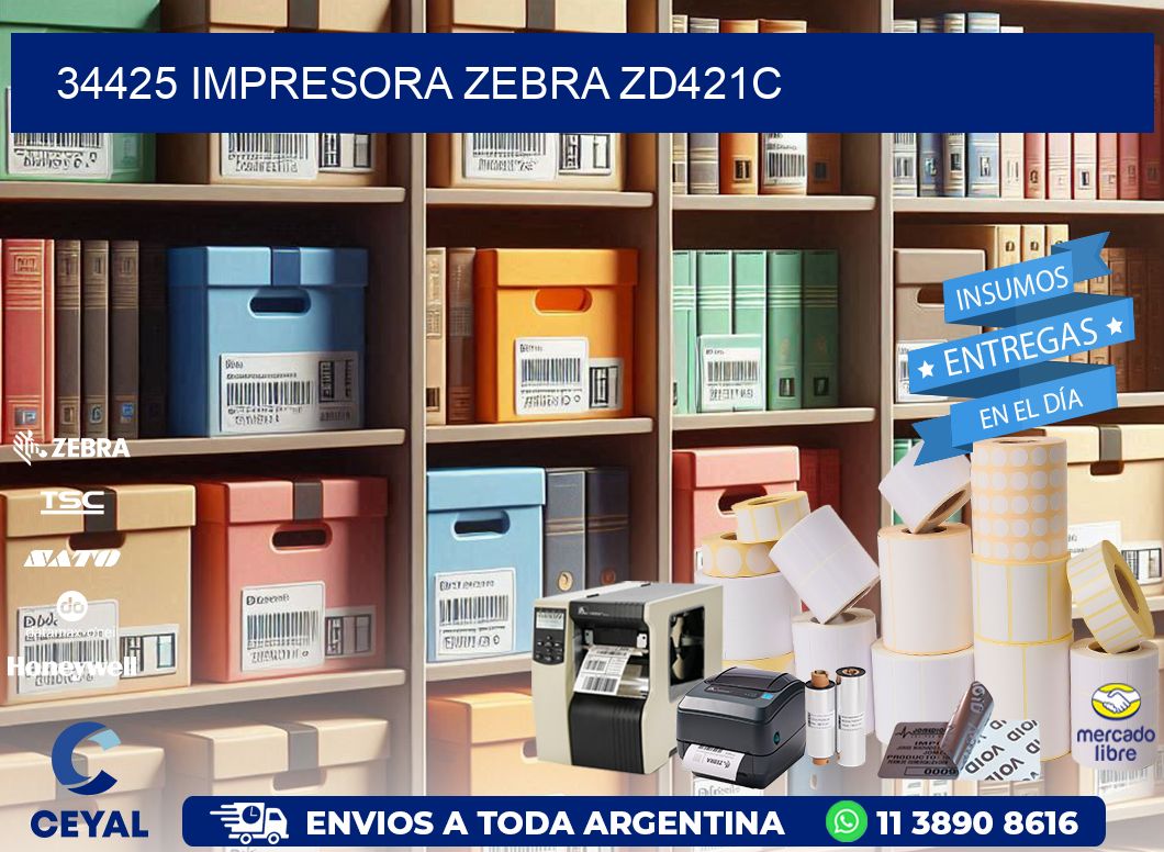 34425 Impresora Zebra zd421c