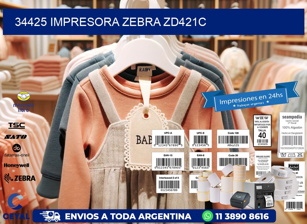 34425 Impresora Zebra zd421c