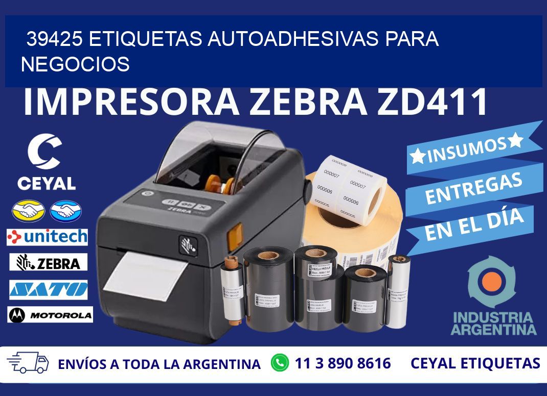 39425 etiquetas autoadhesivas para negocios