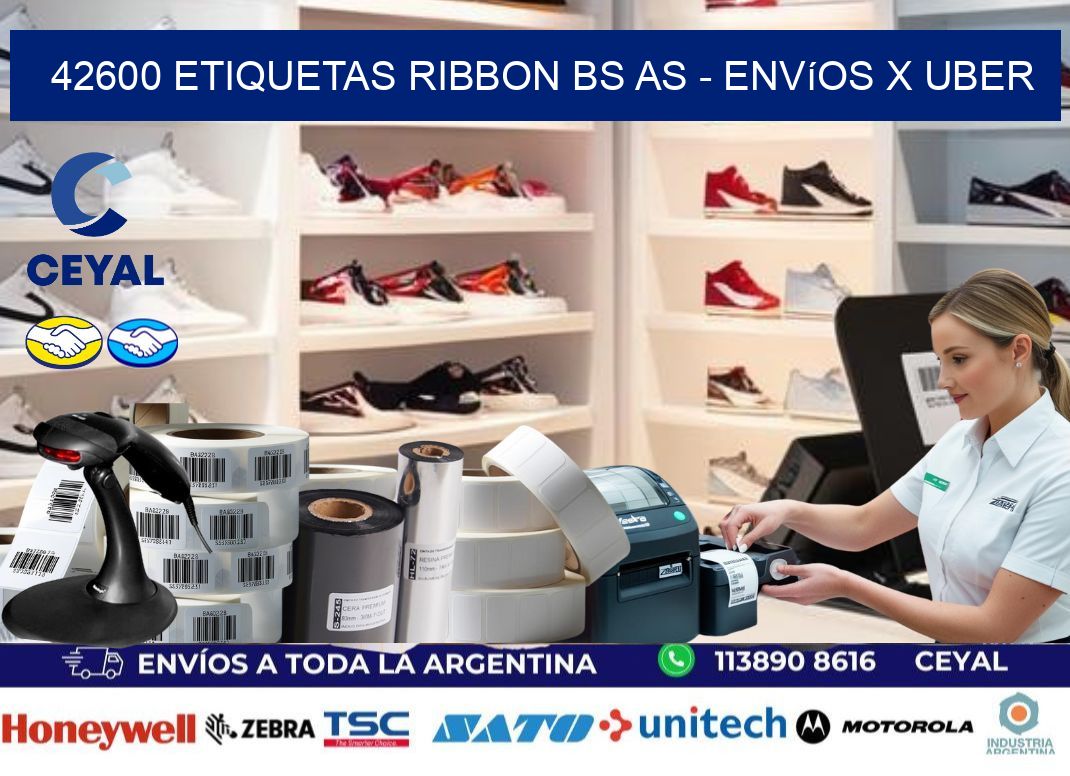 42600 etiquetas ribbon bs as - envíos x uber