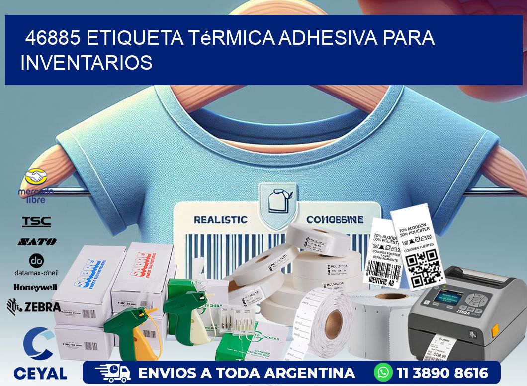 46885 Etiqueta térmica adhesiva para Inventarios