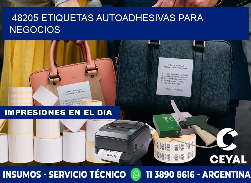 48205 etiquetas autoadhesivas para negocios
