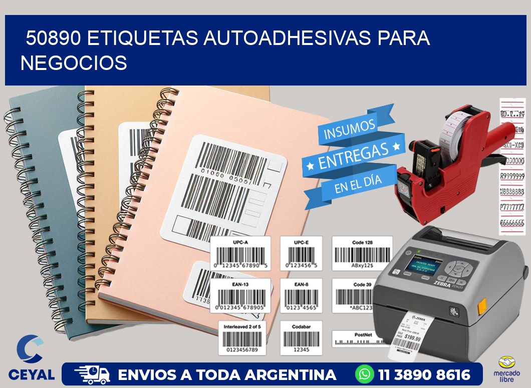 50890 etiquetas autoadhesivas para negocios