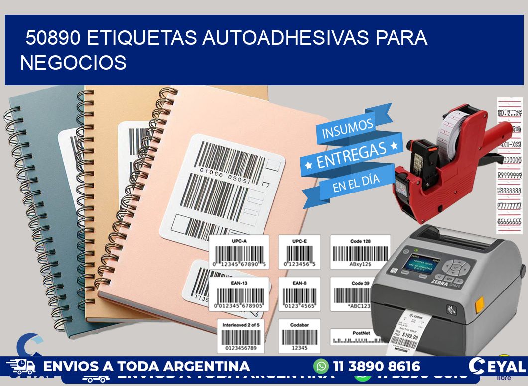 50890 etiquetas autoadhesivas para negocios