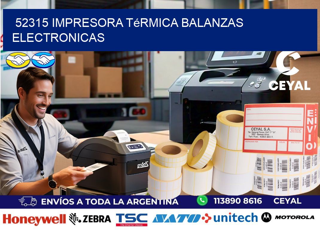 52315 impresora térmica balanzas electronicas