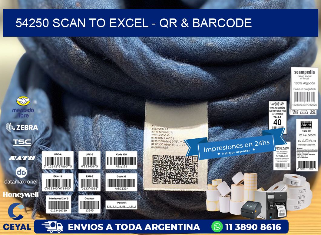54250 Scan to Excel - QR & Barcode