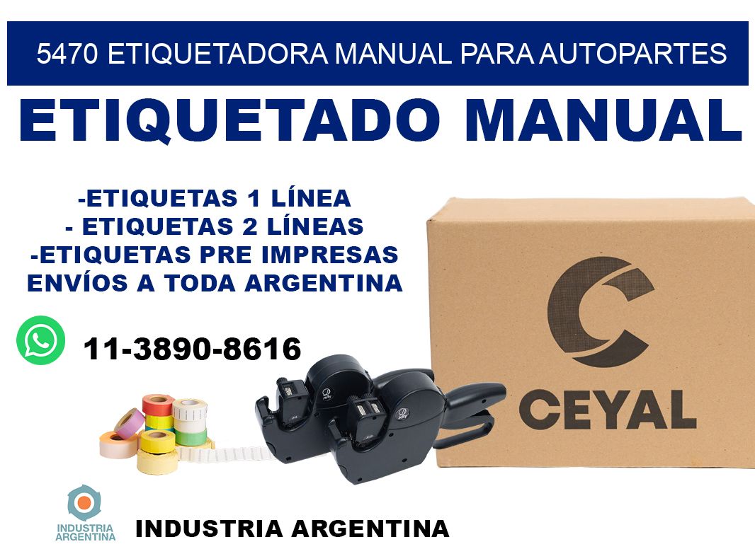 5470 etiquetadora manual para autopartes