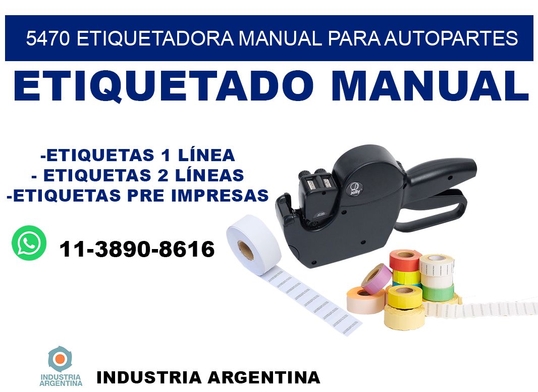 5470 etiquetadora manual para autopartes