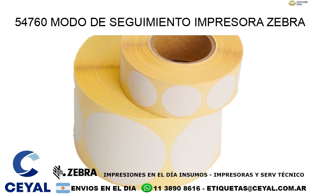 54760 Modo de seguimiento impresora Zebra