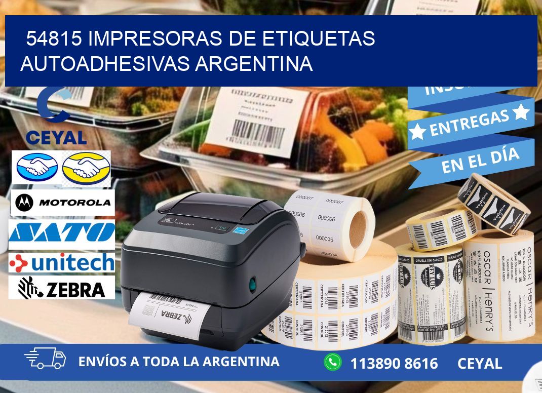 54815 Impresoras de etiquetas autoadhesivas argentina