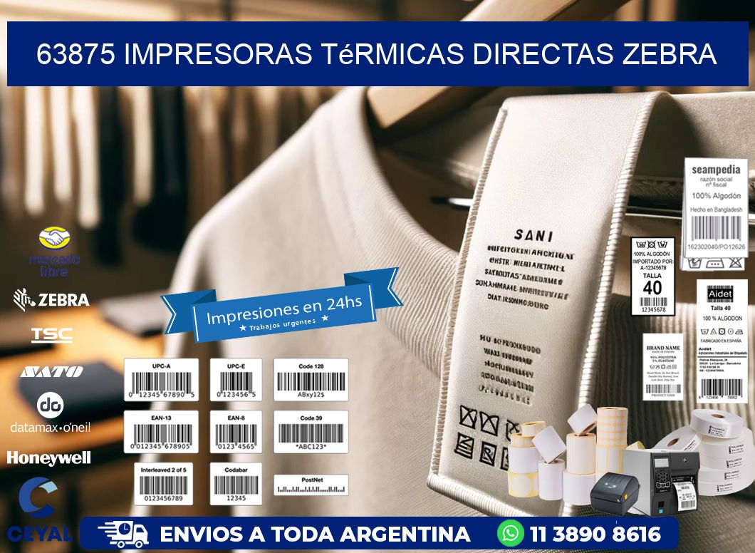 63875 impresoras térmicas directas zebra