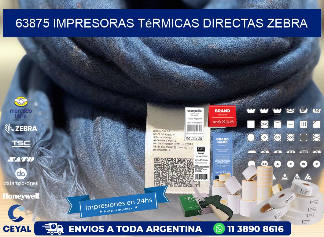 63875 impresoras térmicas directas zebra